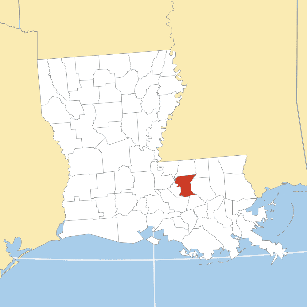 east baton rouge county map