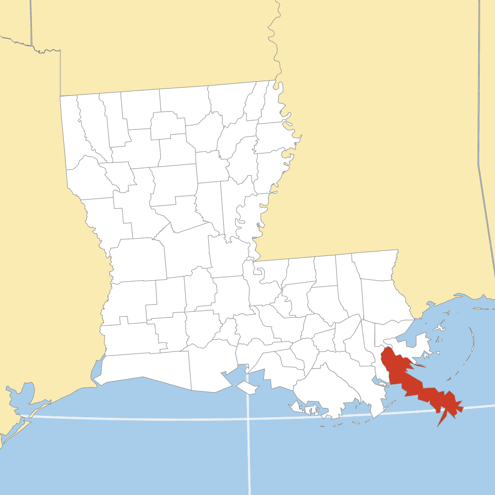 plaquemines county map