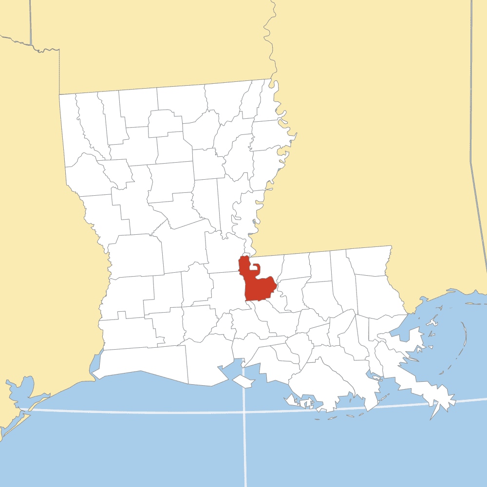 pointe coupee county map