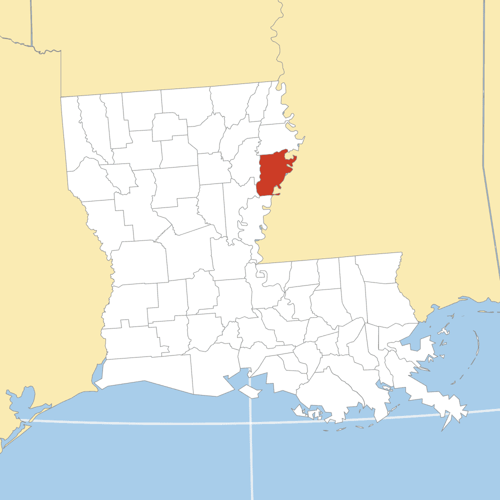 tensas county map